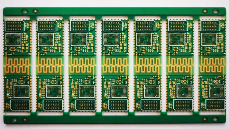 Why AI Server PCBs Generate More Heat Than Traditional Boards — An illustrative diagram of an AI server PCB showing heat sources: GPU/TPU arrays, HBM memory stacks, high-speed interconnects, and power delivery, all generating intense heat compared to a traditional CPU board.