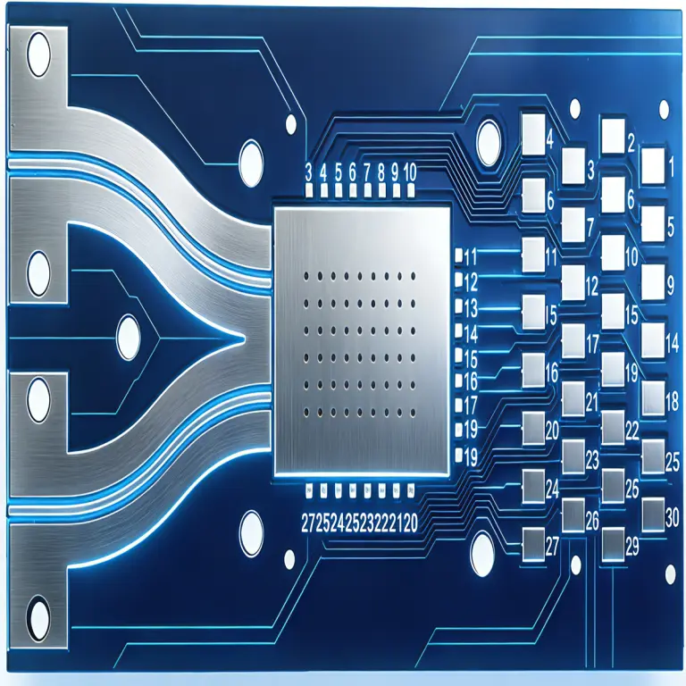 Shenzhen Hongda Circuit Technology high-frequency PCB board fabricated with low-loss RF materials for superior signal integrity.