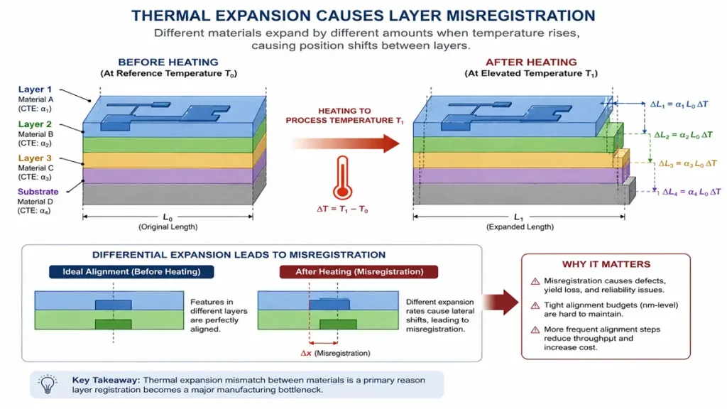 Schematic Diagram of Thermal Expansion