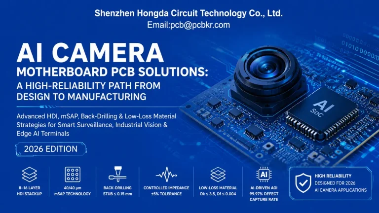 Shenzhen Hongda Circuit Technology AI camera PCBs solutions and manufacturing capabilities in 2026