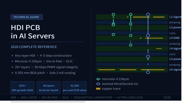 HDI PCB in AI Servers