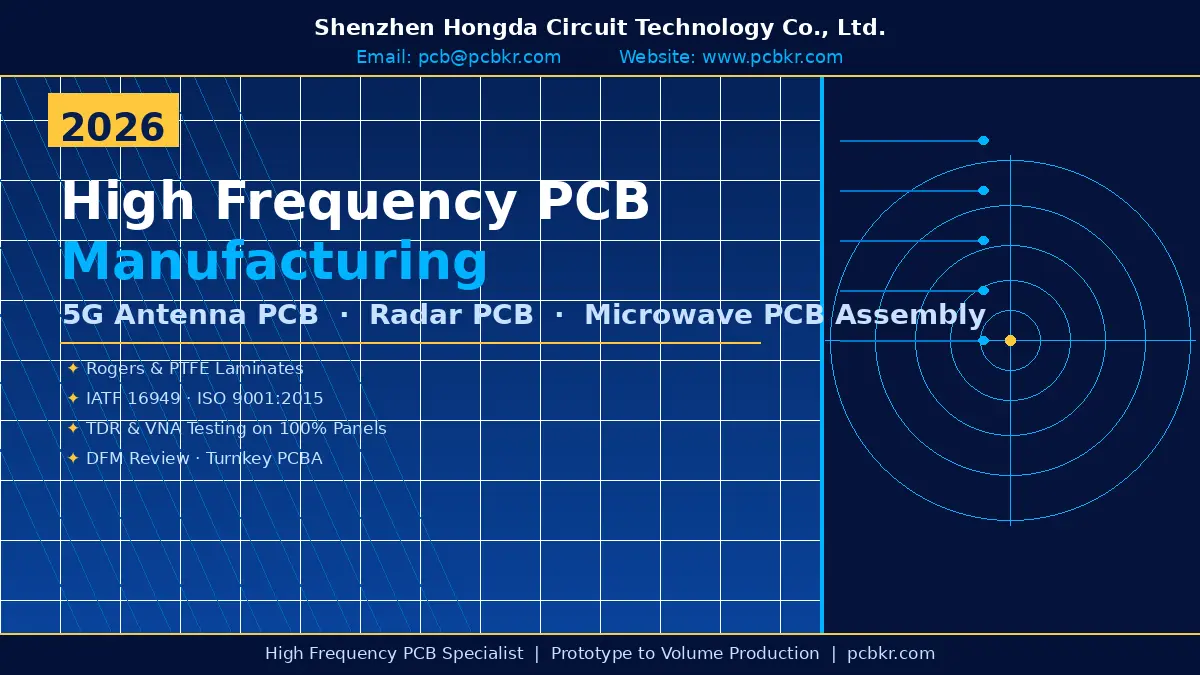High Frequency PCB Layout and Manufacturing for 5G Infrastructure & Radar Systems