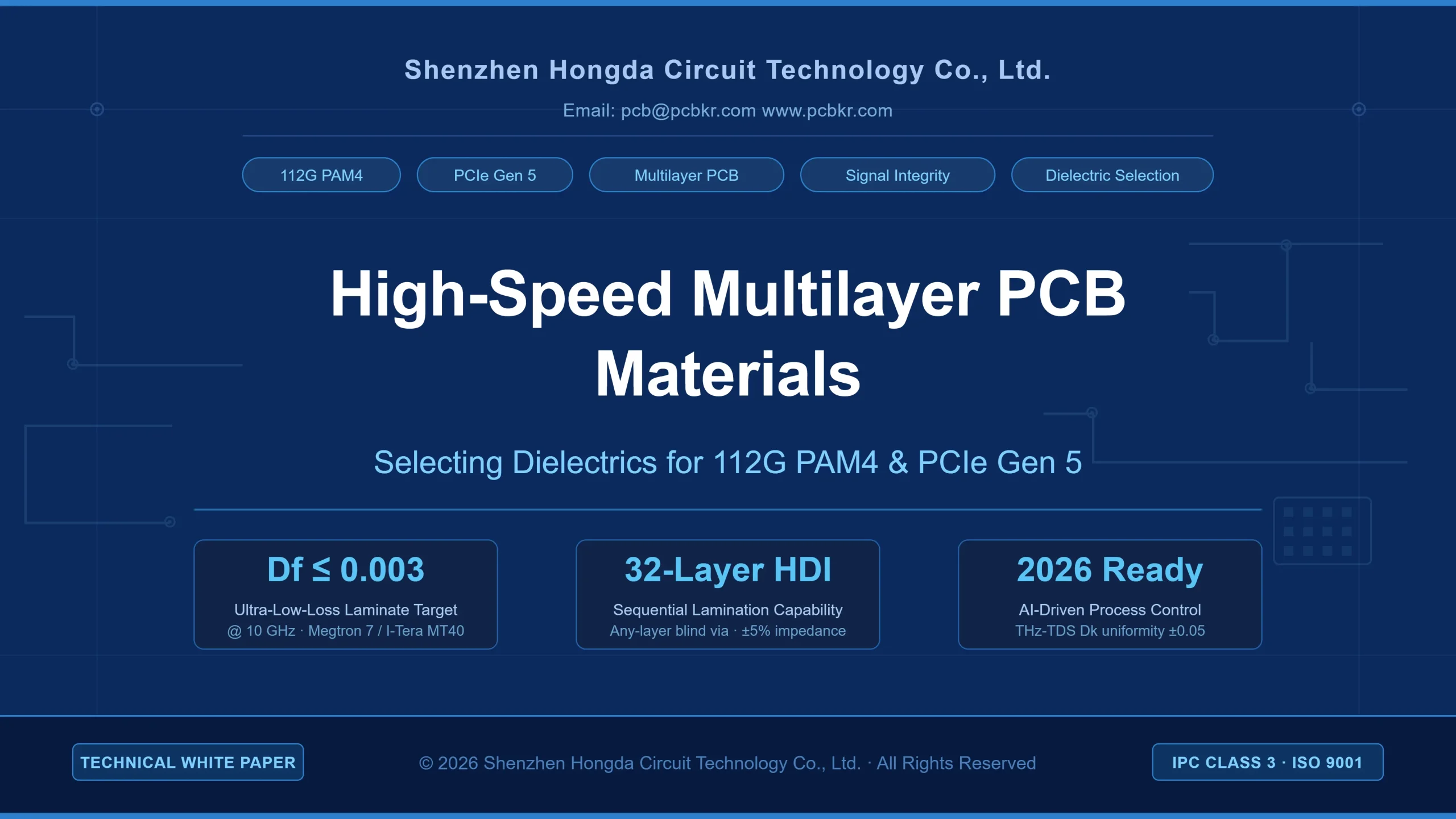 High-Speed Multilayer PCB Materials Selection Guide - Shenzhen Hongda Circuit Technology