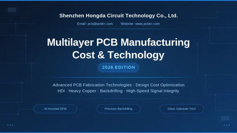 Comprehensive guide to multilayer PCB manufacturing cost optimization and advanced fabrication technologies in 2026 - Shenzhen Hongda Circuit