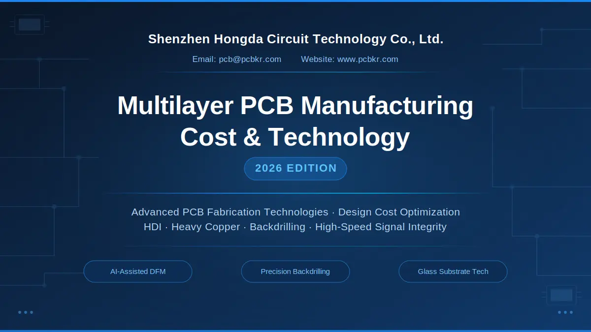 Comprehensive guide to multilayer PCB manufacturing cost optimization and advanced fabrication technologies in 2026 - Shenzhen Hongda Circuit