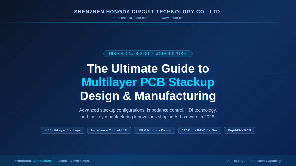 The Ultimate Guide to Multilayer PCB Stackup Design and Manufacturing Cover - Shenzhen Hongda Circuit Technology