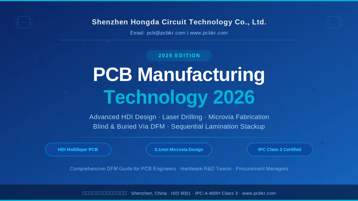 Advanced HDI Design and Laser Drilling Guide 2026 Cover - Shenzhen Hongda Circuit