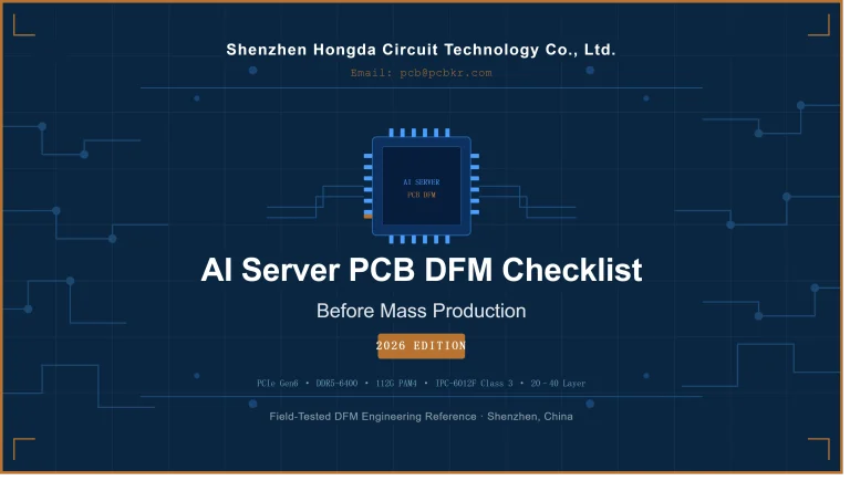 AI Server PCB DFM Checklist Before Mass Production: The 2026 Engineering Standard