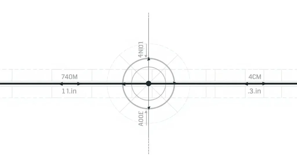 Technical illustration of a high-speed PCB signal line rotating at calculated angles on a coordinate grid, used by Shenzhen Hongda Circuit to optimize trace orientation against glass weave skew in 112G/224G PAM4 layouts.