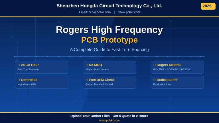 Rogers High Frequency PCB Prototype Quick-Turn Service by Shenzhen Hongda Circuit Technology Co., Ltd.