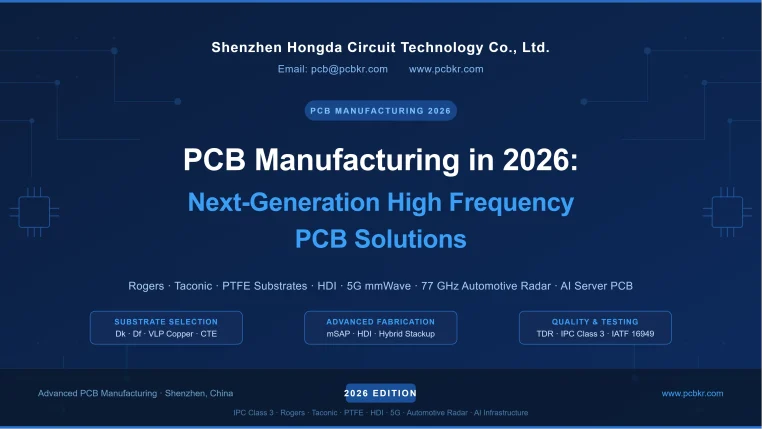 Shenzhen Hongda Circuit Technology Co., Ltd. 2026 High Frequency PCB Manufacturing Cover