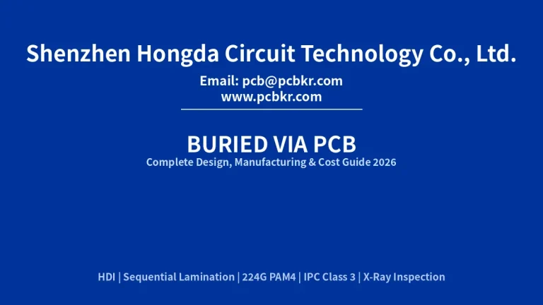 Buried Via PCB Supplier | Custom HDI | Free DFM — Hongda