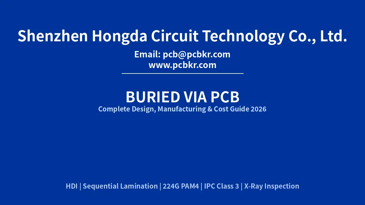 Buried Via PCB Supplier | Custom HDI | Free DFM — Hongda
