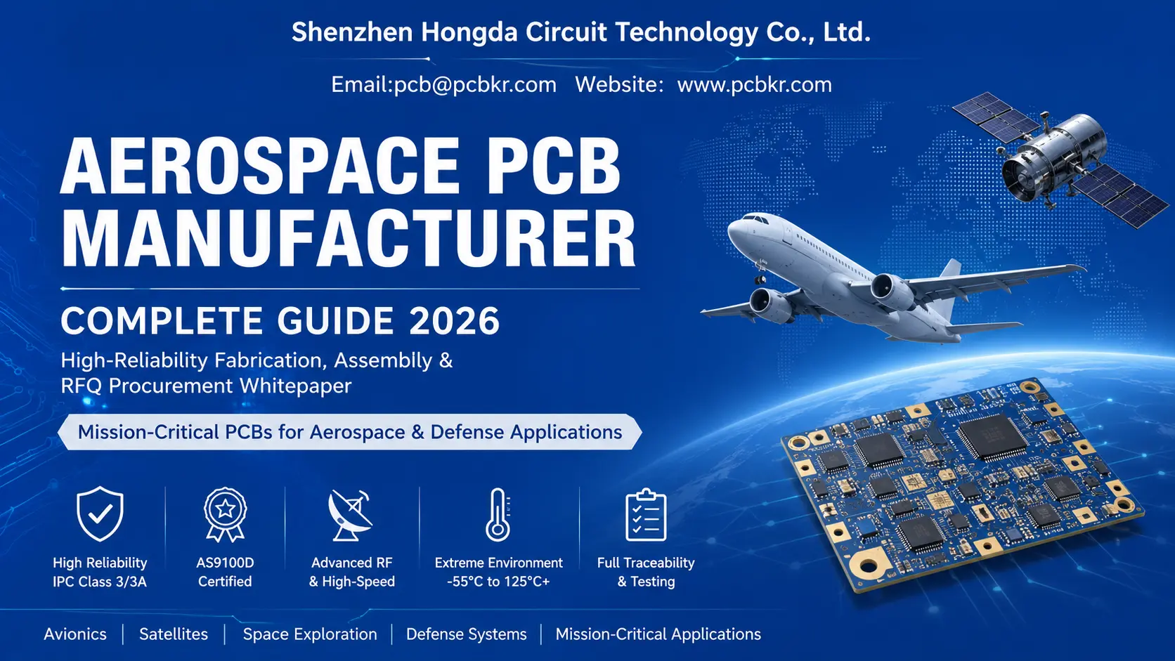 Aerospace PCB Manufacturer Complete Guide by Shenzhen Hongda Circuit Technology