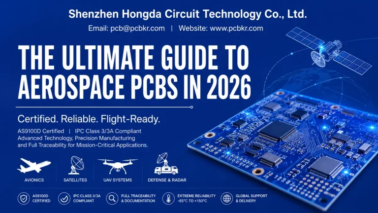 Aerospace PCB manufacturing guide by Shenzhen Hongda Circuit Technology featuring AS9100D and IPC Class 3/3A certified circuit boards