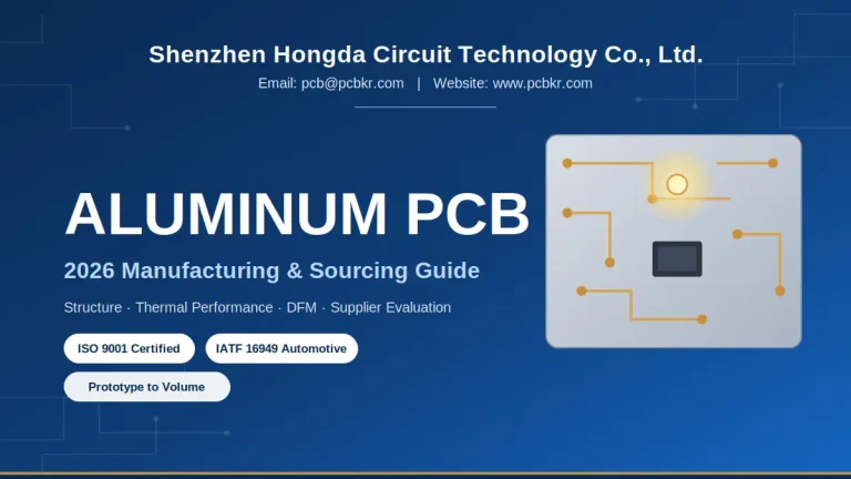 Shenzhen Hongda Circuit 2026 Aluminum PCB manufacturing and sourcing guide cover image