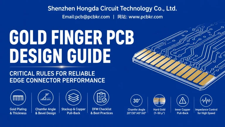 Gold Finger PCB Design Guide: Complete Technical Reference for Dimensions, Chamfer, Plating & DFM