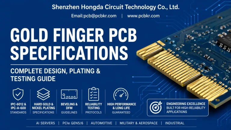 Gold Finger PCB Specifications & IPC Class 3 Plating Guide by Shenzhen Hongda Circuit