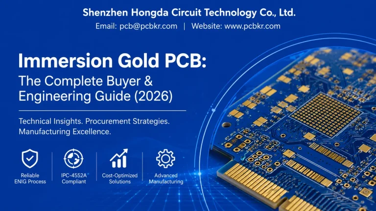 Immersion Gold PCB: The Complete Buyer & Engineering Guide 2026 by Shenzhen Hongda Circuit Technology Co., Ltd.