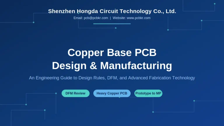Shenzhen Hongda Circuit Technology, a professional copper base PCB manufacturer providing design rules, DFM review, and heavy copper fabrication.