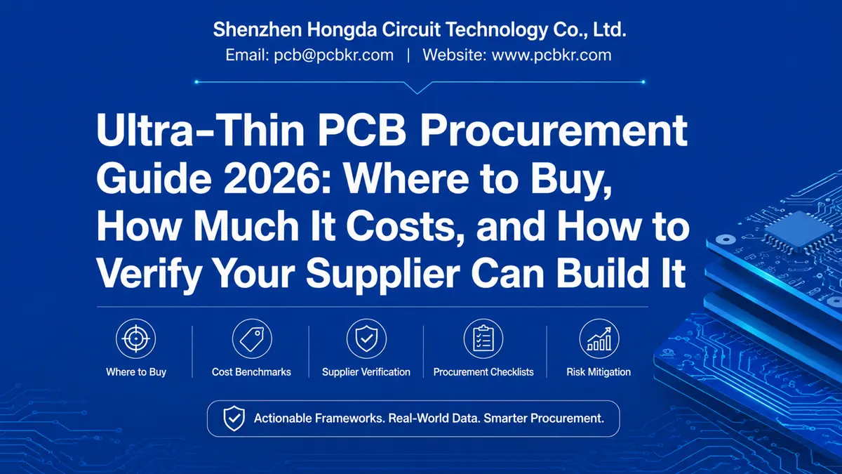 How to source ultra-thin PCBs guide cover by Hongda Circuit
