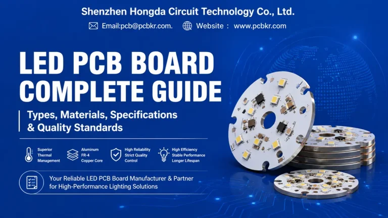 LED PCB board manufacturer Hongda Circuit's comprehensive guide on aluminum, FR-4, and copper core LED PCB boards