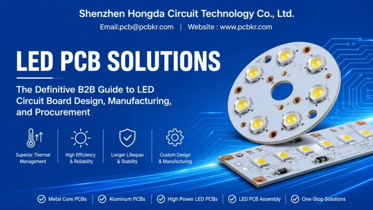 Custom LED PCB solutions and metal core aluminum circuit board assembly by Hongda Circuit