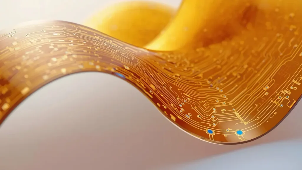 Medical grade flexible circuit board featuring polyimide substrate and mSAP fine line traces for wearable medical electronics by Shenzhen Hongda Circuit Technology