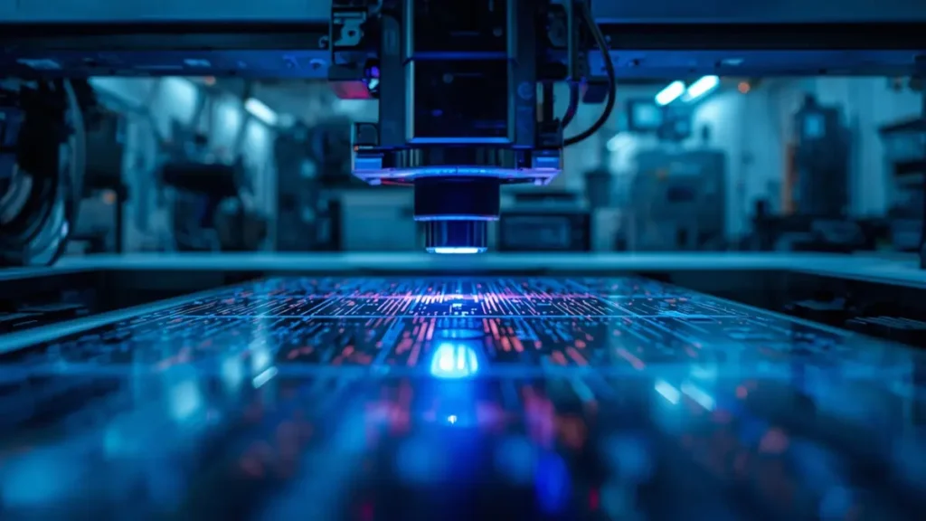 High-precision Laser Direct Imaging (LDI) process for advanced Polyimide PCB manufacturing at Hongda Circuit.