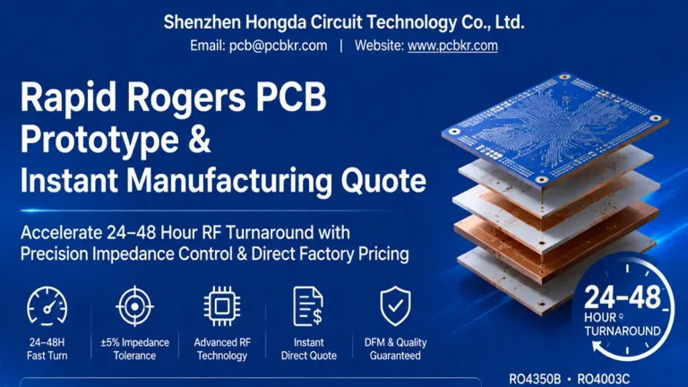 rogers 4350 pcb cheap with precision impedance control by Hongda Circuit