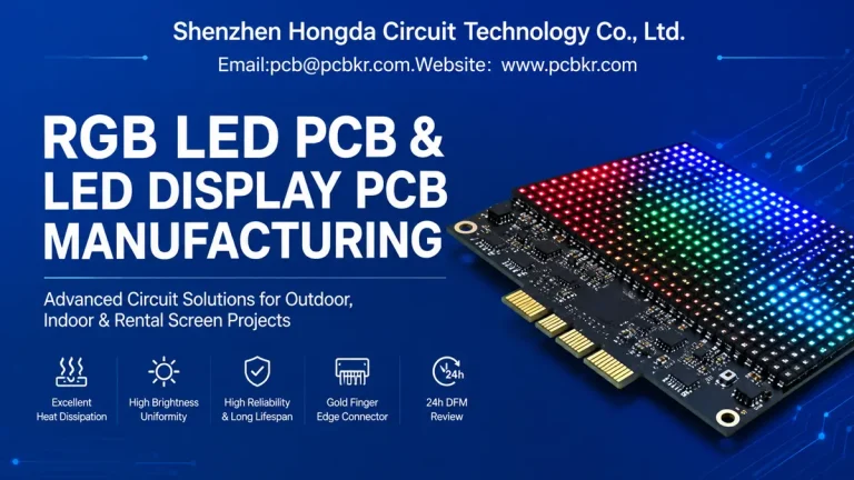RGB LED PCB and LED Display PCB Manufacturing Solutions by Hongda Circuit