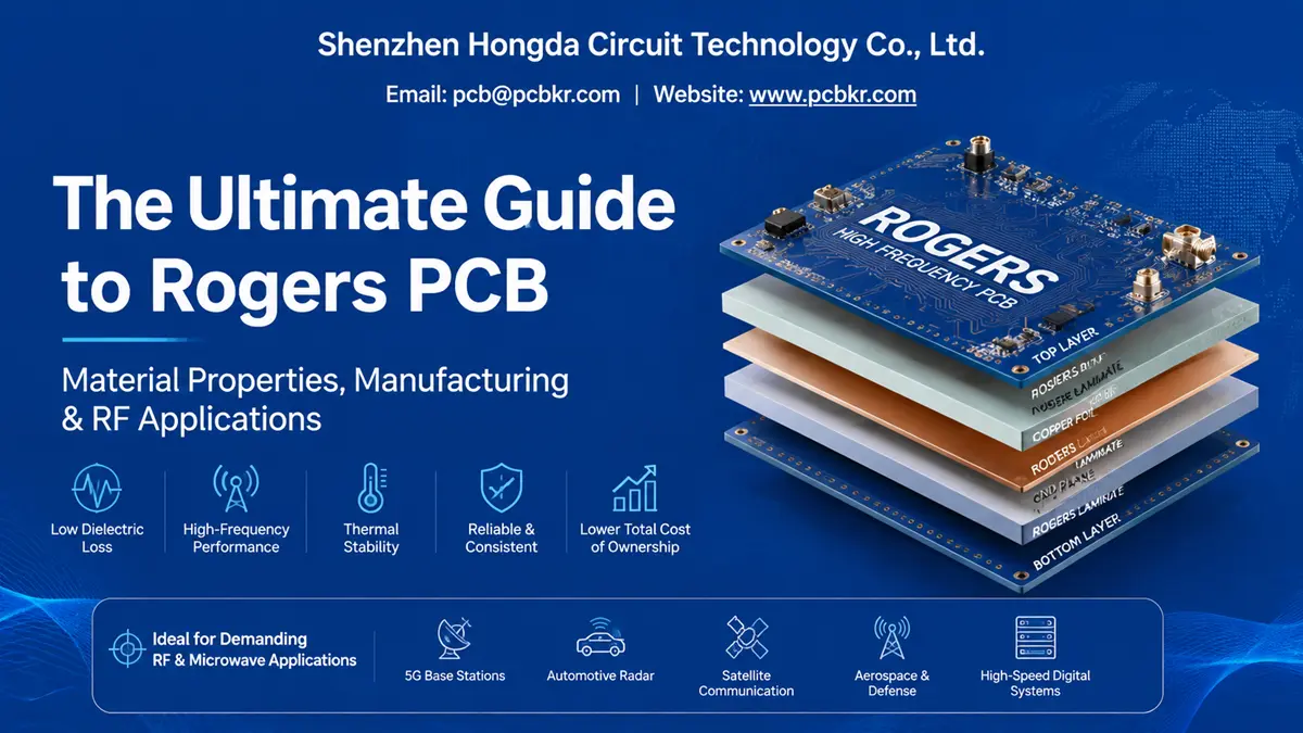 Ultimate Guide to Rogers PCB materials, high-frequency properties, and RF applications by Shenzhen Hongda Circuit Technology