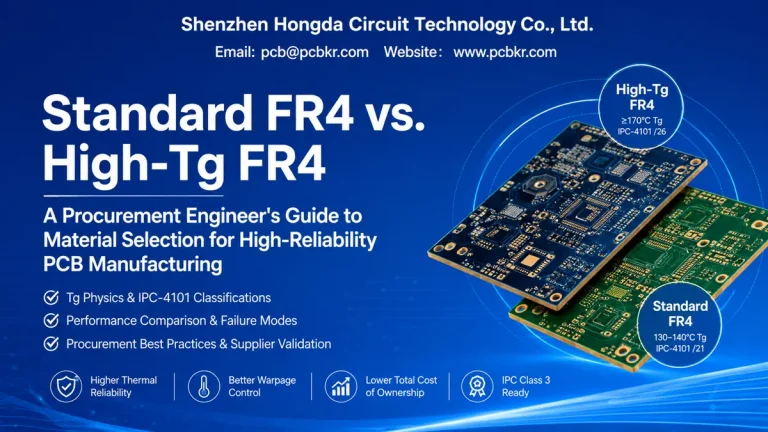 Standard FR4 vs High-Tg FR4 PCB material selection guide by Shenzhen Hongda Circuit