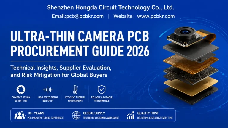 Ultra thin camera PCB stackup explosion diagram for 2026 procurement guide by Shenzhen Hongda Circuit Technology
