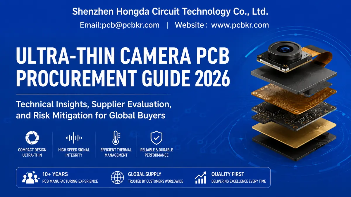 Ultra thin camera PCB stackup explosion diagram for 2026 procurement guide by Shenzhen Hongda Circuit Technology