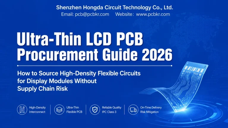 Ultra-thin LCD PCB and high-density flexible circuits for display modules by Hongda Circuit