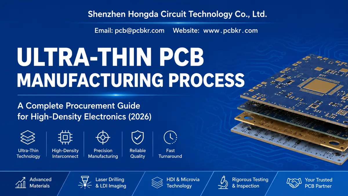 Ultra-Thin PCB Manufacturing Process: A Complete Procurement Guide by Shenzhen Hongda Circuit Technology