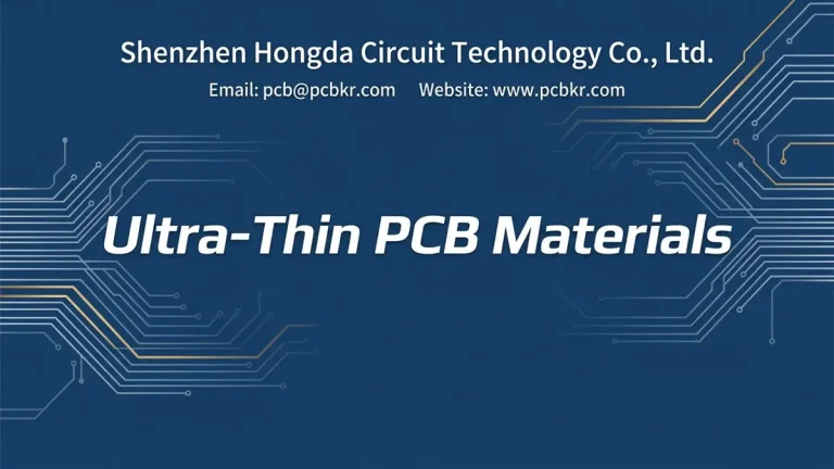 Ultra thin PCB material substrates and laminates manufactured by Shenzhen Hongda Circuit Technology Co., Ltd.