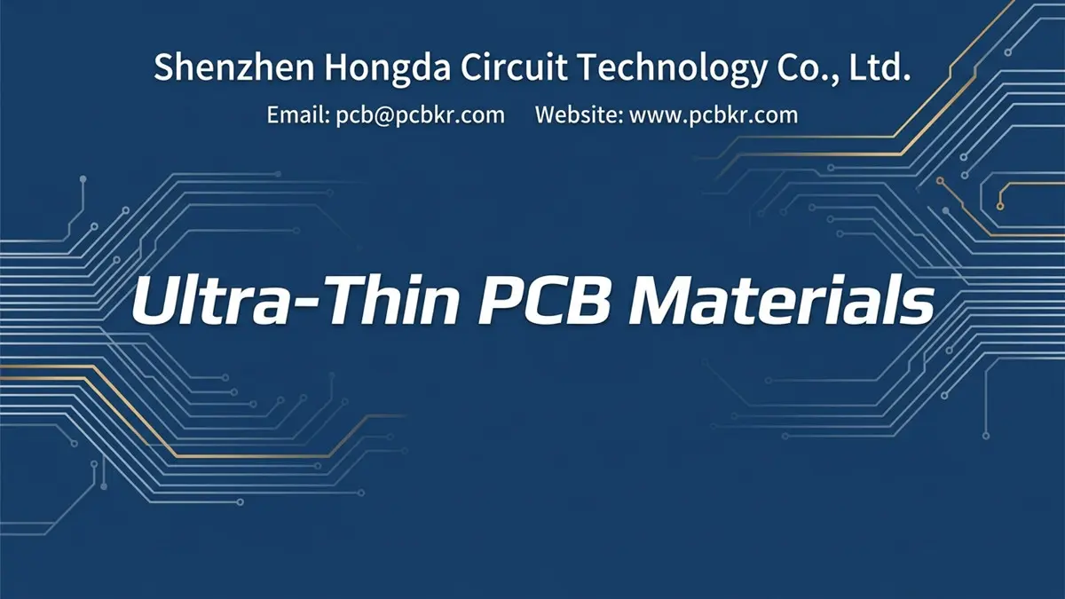 Ultra thin PCB material substrates and laminates manufactured by Shenzhen Hongda Circuit Technology Co., Ltd.