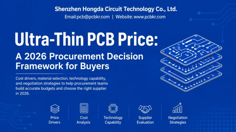 Ultra thin PCB price and procurement decision framework guide by Hongda Circuit