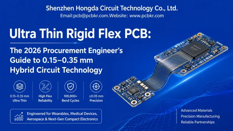 Ultra Thin Rigid Flex PCB (0.15-0.35mm) procurement guide by Shenzhen Hongda Circuit Technology