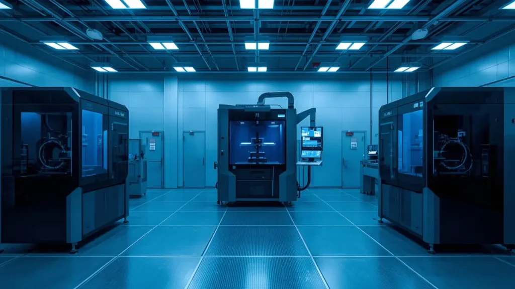 Advanced automated PCB manufacturing equipment in cleanroom for 6 layer industrial control PCB production