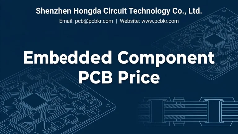 Embedded Component PCB Price Guide and Cost Factors Banner - Shenzhen Hongda Circuit Technology Co., Ltd.