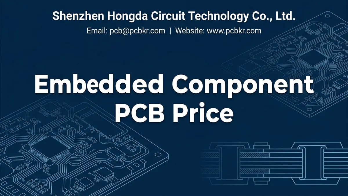 Embedded Component PCB Price Guide and Cost Factors Banner - Shenzhen Hongda Circuit Technology Co., Ltd.