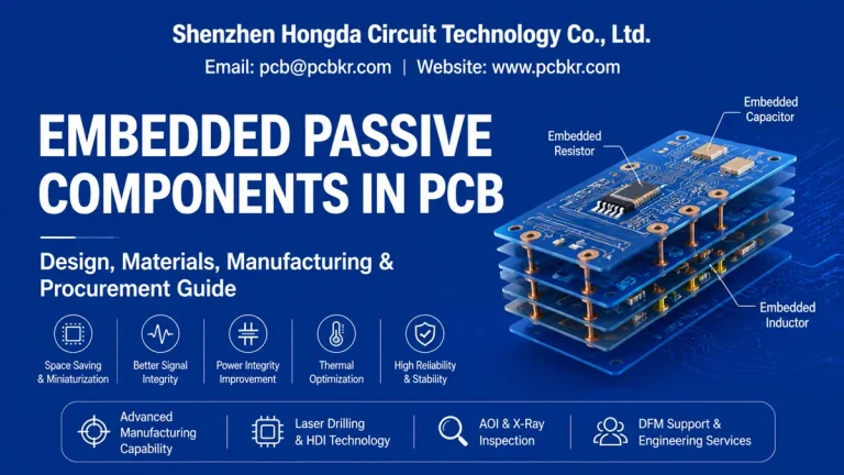 Embedded Passive Components in PCB Design, Materials, and Manufacturing Guide by Shenzhen Hongda Circuit Technology