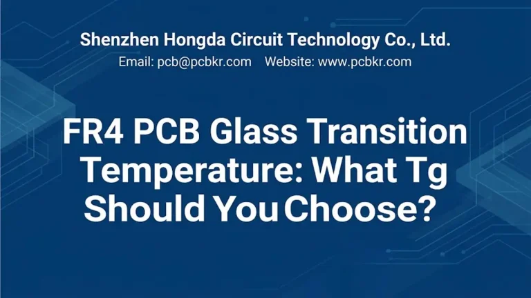 FR4 PCB glass transition temperature guide and Tg material selection by Shenzhen Hongda Circuit Technology Co., Ltd.