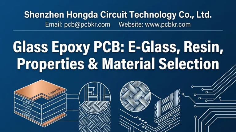 Glass epoxy PCB material layers and properties guide by Hongda Circuit
