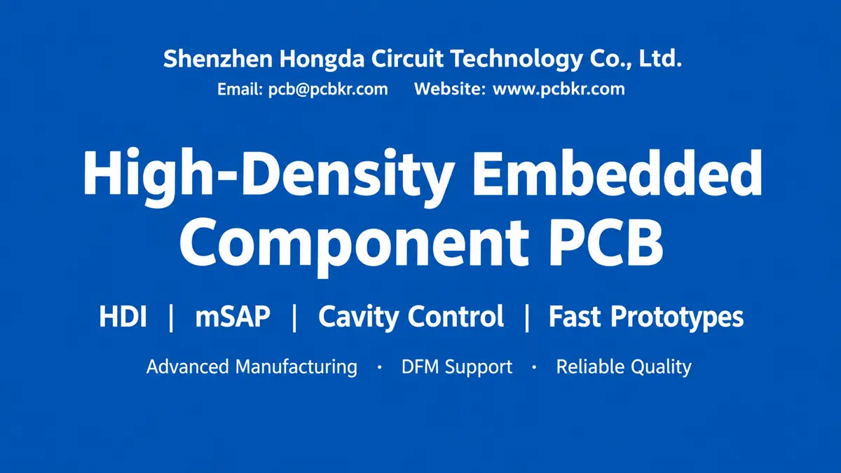 High-Density Embedded Component PCB manufacturing with HDI, mSAP and cavity control