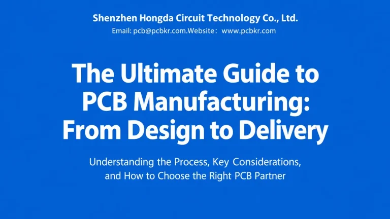 Industrial IoT embedded component PCB sample with microvias and thermal design by Hongda Circuit.