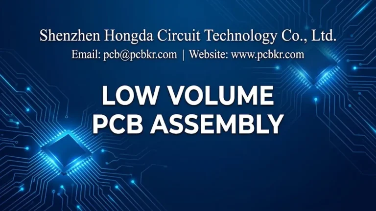 Low volume PCB assembly manufacturing services by Shenzhen Hongda Circuit Technology Co., Ltd.